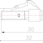 Micro LC Connector 900um